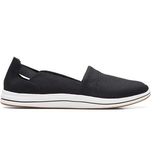 CLARKS - NWT - Cloudsteppers Black Slip-On Shoes Sneakers